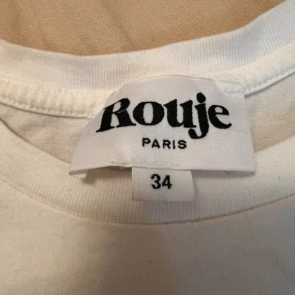 Rouje White Tee with Colorful Fruit Design - Picture 3 of 4